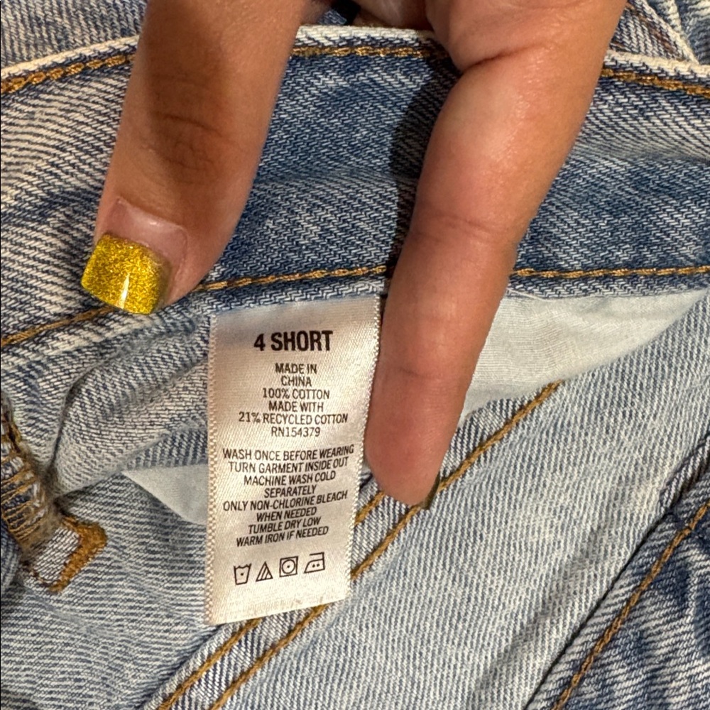Distressed Light Blue Jeans - Picture 2 of 3